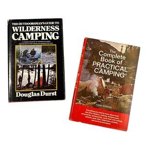Camping Hardcover Book Lot of 2 Douglas Durst John Jobson Outdoors‎ Wilderness